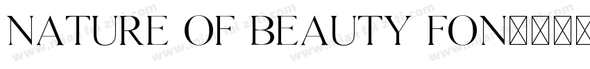 Nature of Beauty Fon字体转换